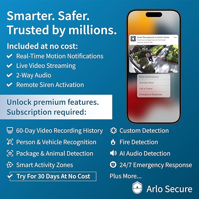 Arlo Wired Floodlight Camera, Home Security Camera - Image 5
