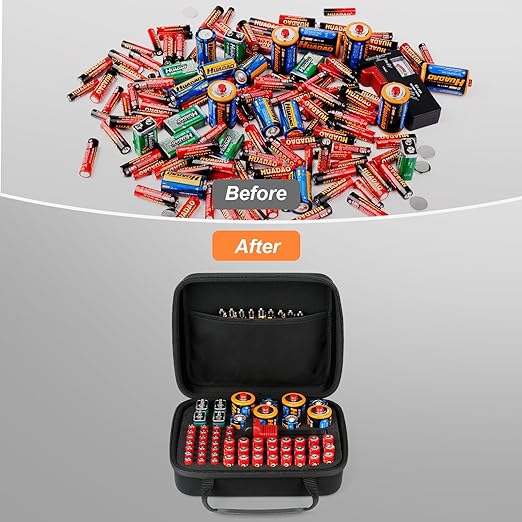 Arkeiliy Battery Organizer, Battery Organizer Storage Case - Image 7