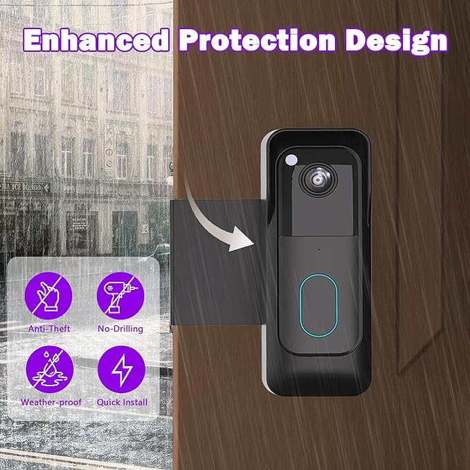 Blink Doorbell Mount, 90° Adjustable, Anti-Theft, No-Drill Mount - Image 3