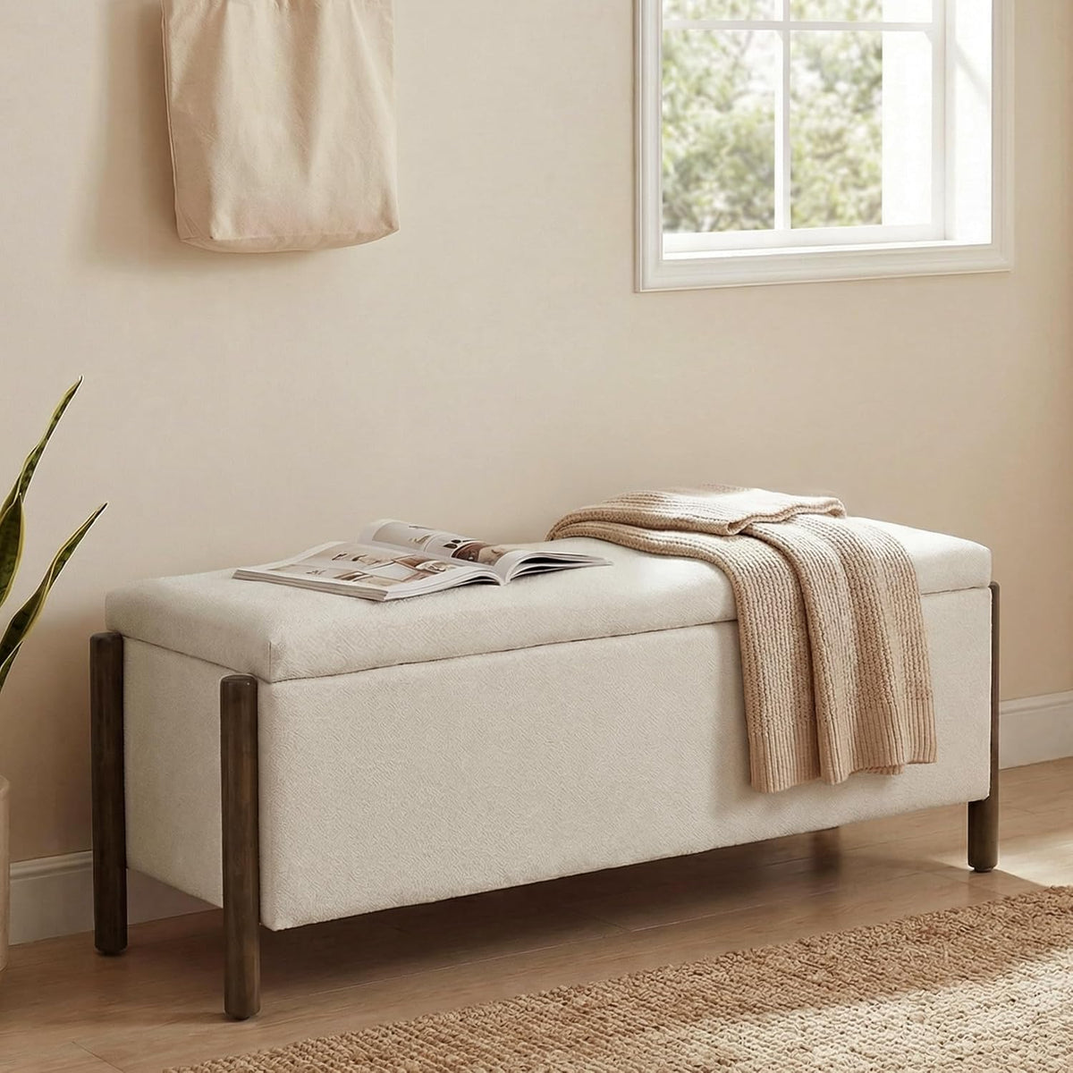 usaint 47" fabric upholstered end of bed storage, main product view