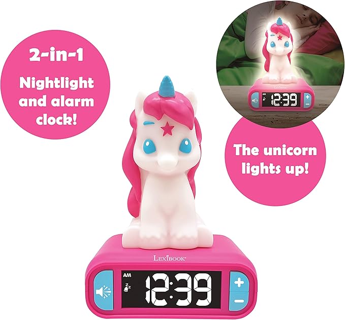 LEXiBOOK - Unicorn Digital Alarm Clock - Image 3
