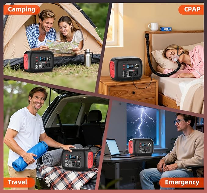 ENOFLO Portable Power Station 300W, 228Wh Solar Generator - Image 9