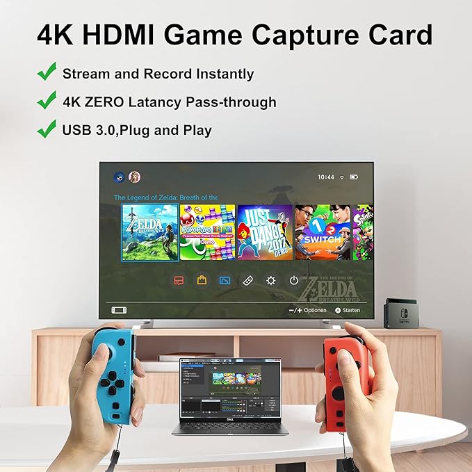 4K HDMI Capture Card USB 3.0 – 1080P 60FPS Gaming & Streaming Video Capture Card - Image 3