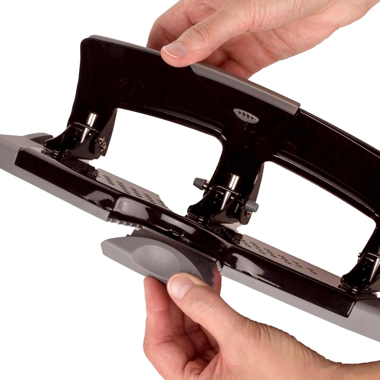 Swingline 3 Hole Punch, 20 Sheet Capacity Three Hole Puncher 3 Ring, Paper Punch, SmartTouch Low Effort, Black & Silver (74133) (Pack of 6)