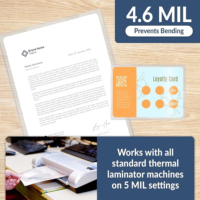 Reli. Thermal Laminating Pouches | Laminating Sheets 8.5 x 11 | 5 Mil Comparable - Image 3