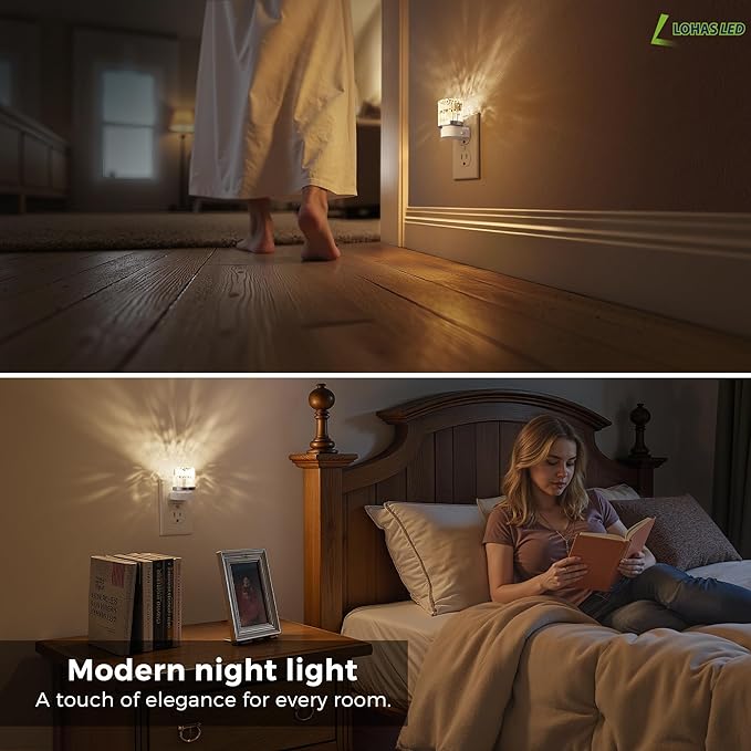 L LOHAS LED Night Light, Night Lights Plug into Wall, 3000K Soft Light LED - Image 5
