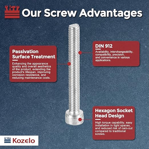 Kozelo 15pcs Socket Head Cap Screws - Image 3