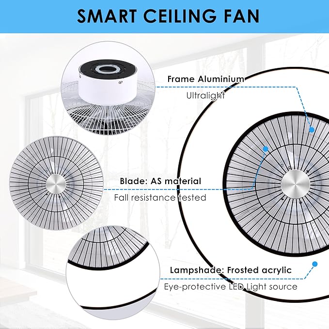 HUMHOLD 24" Bladeless Ceiling Fans - Image 8