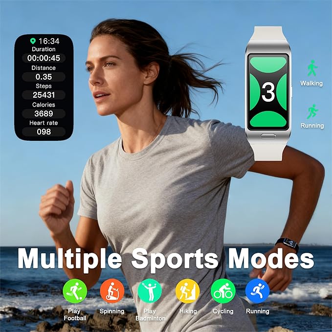 2-in-1 Smart Health Band with Built-in Bluetooth Earbuds, Fitness & Activity - Image 6