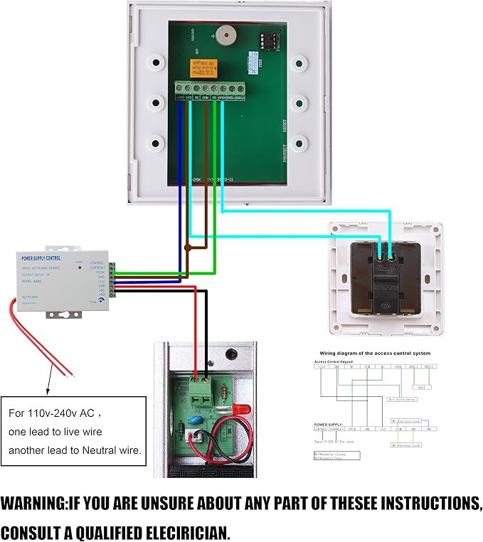 AGPTEK RFID Door Access Control System Kit, Home Security System - Image 7