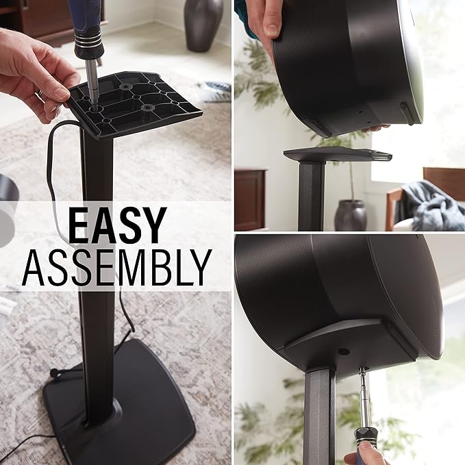 Sanus Height Adjustable Speaker Stands - Image 3