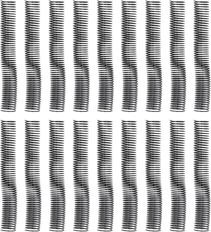 18 Pcs Plastic Spiral Binding Coil, 4:1 Pitch, 38mm Diameter, - Image 7