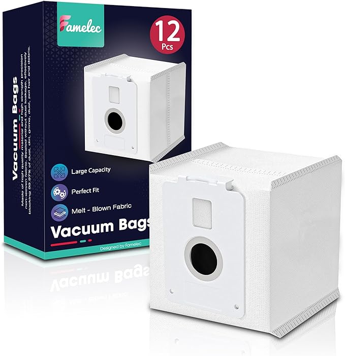 FAMELEC 12 Pack Dust Bags for LG Vacuum Bags by FAMELEC