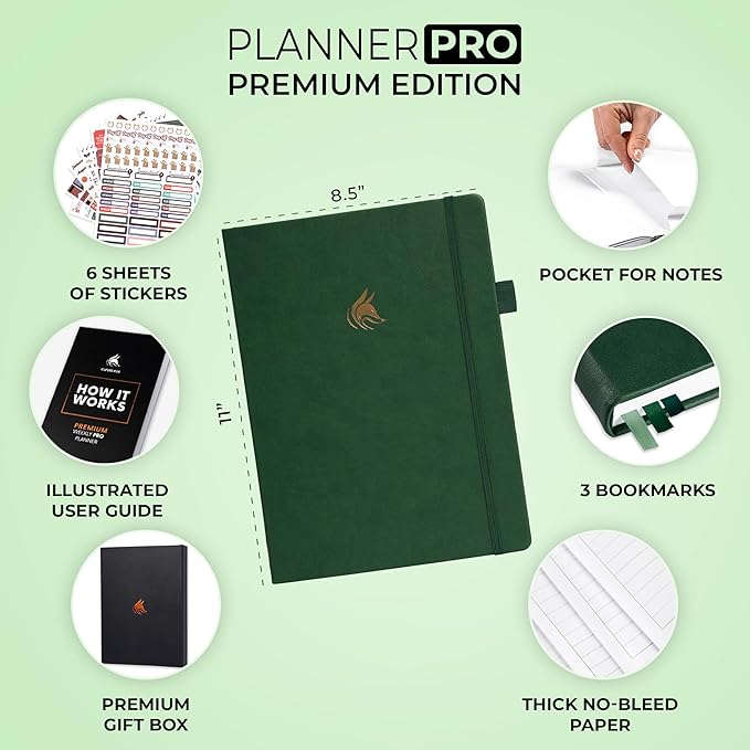 Clever Fox Planner Pro Premium Edition– Luxurious Weekly & Monthly Planner + - Image 2
