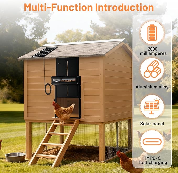 Automatic Chicken Coop Door Solar Powered - Image 2