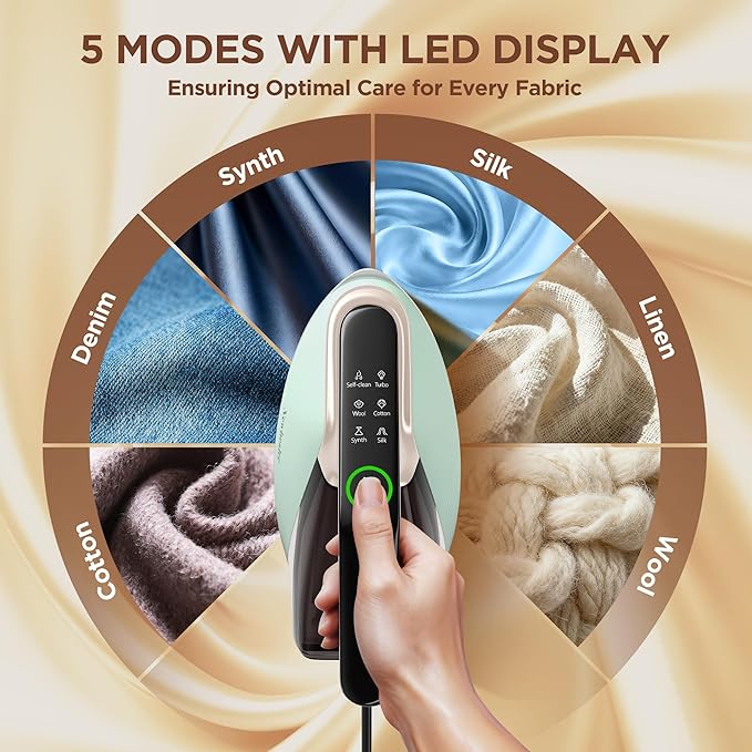 Newbealer Steam Generator Iron, 1500W Turbo Steamer - Image 4