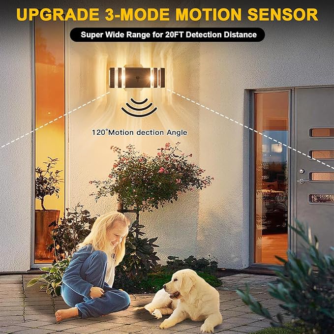 2 Pack Oil Rubbed Bronze Outdoor Wall Lights - Image 4