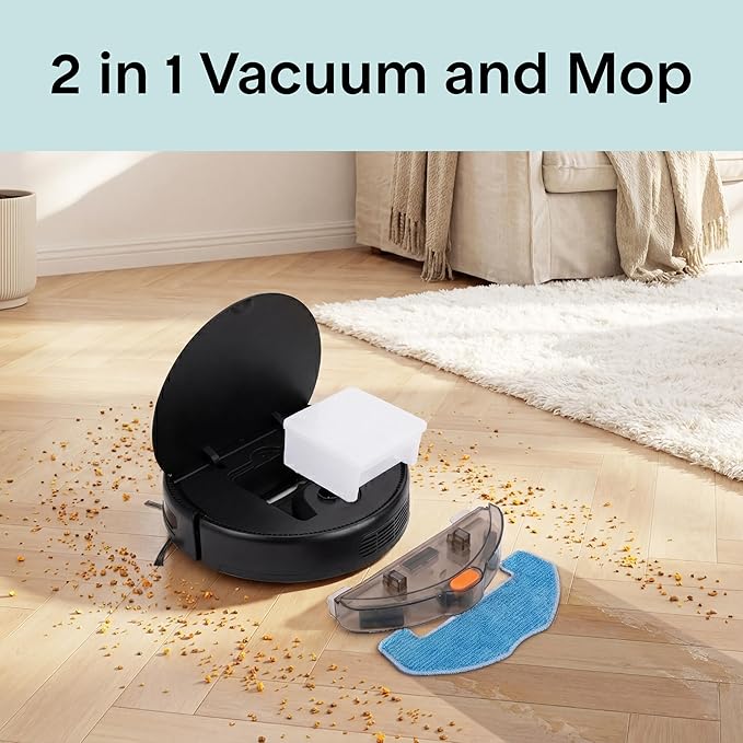 SereneLife Automatic Robot Vacuum Cleaner and Mop Combo, App Control, 3 - Image 2