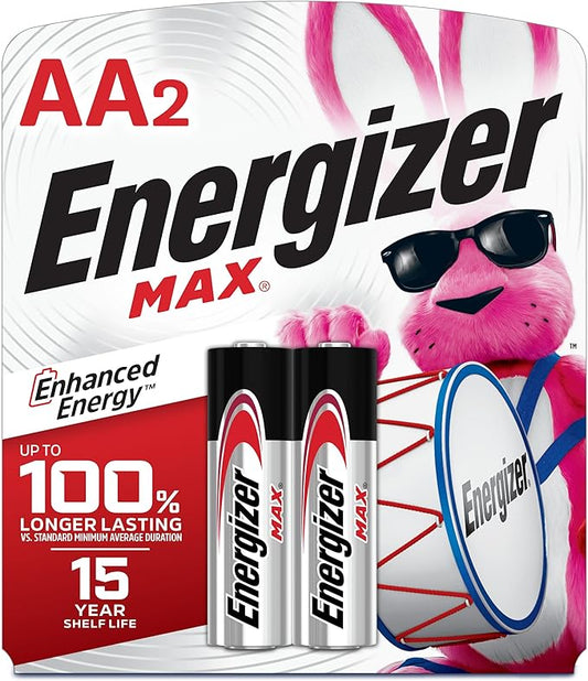 Energizer MAX Alkaline Double A Batteries, Long-Lasting AA Batteries, Suitable by Energizer