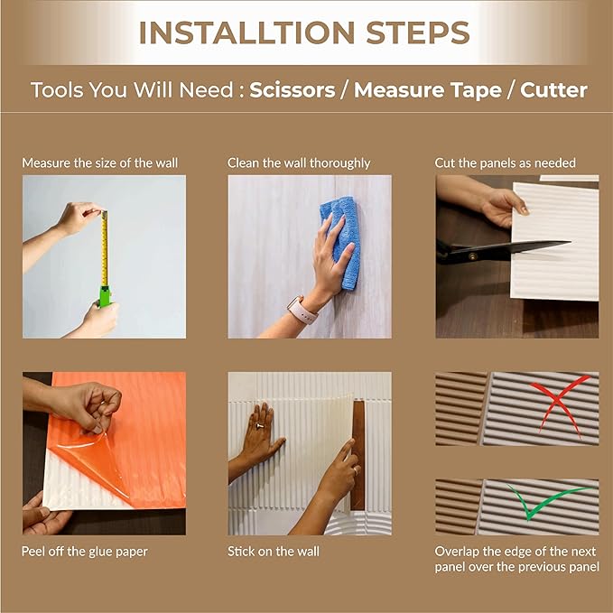 From Plain To Beautiful In Hours 9004 Depth Tier PVC 12 in x 12 in Peel and - Image 6