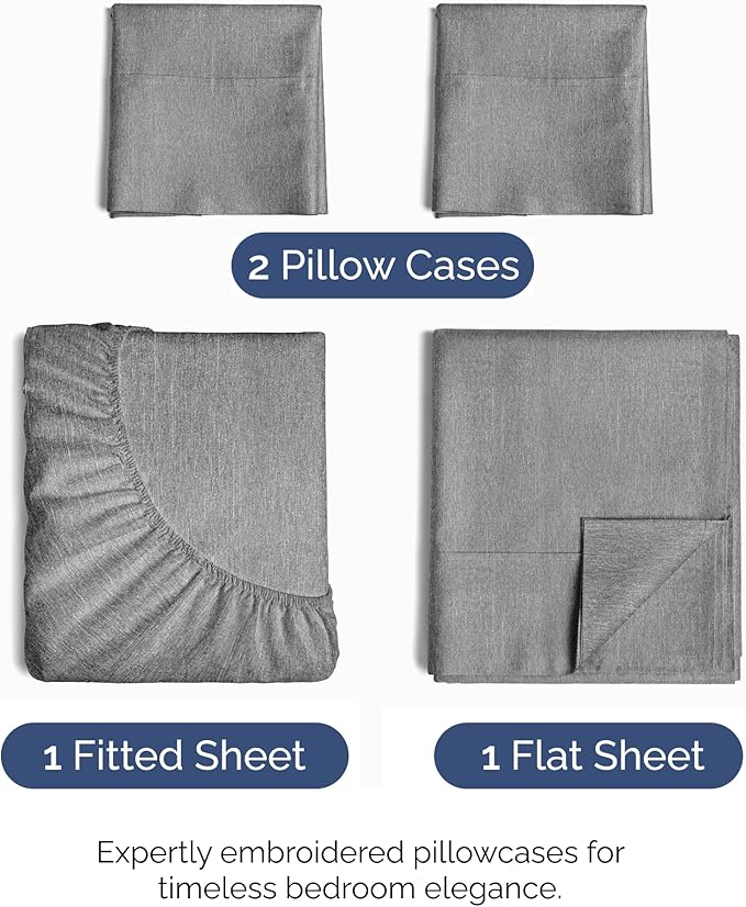 Queen Size 4 Piece Sheet Set - Image 2