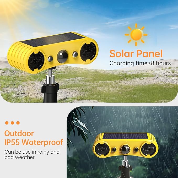 Solar Motion Sensor Alarm Outdoor, Motion Sensor Alarm, 13 Sound, Dog - Image 4
