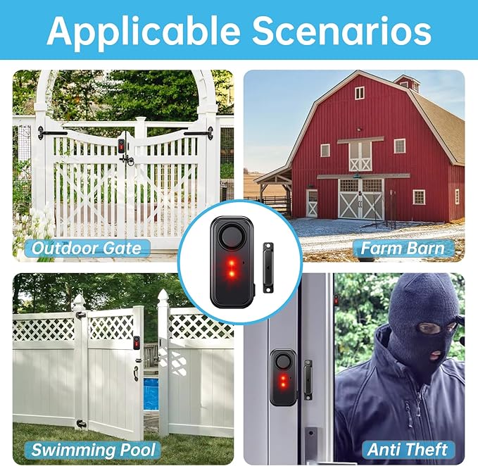 HENDUN Door Chime when Opened, Exterior Door Alarm - Image 4
