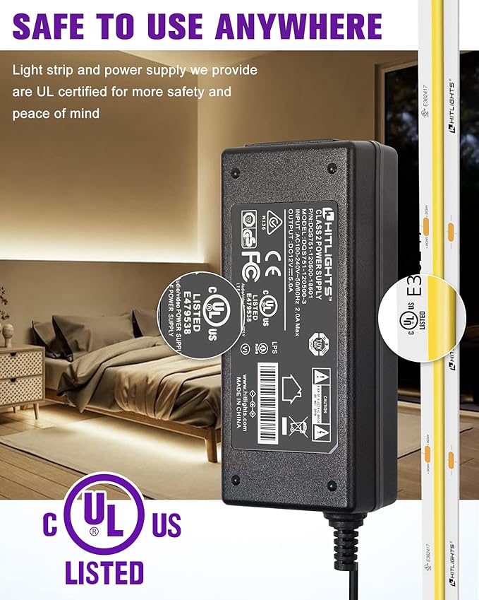HitLights COB White LED Strip Lights Kit - Image 4