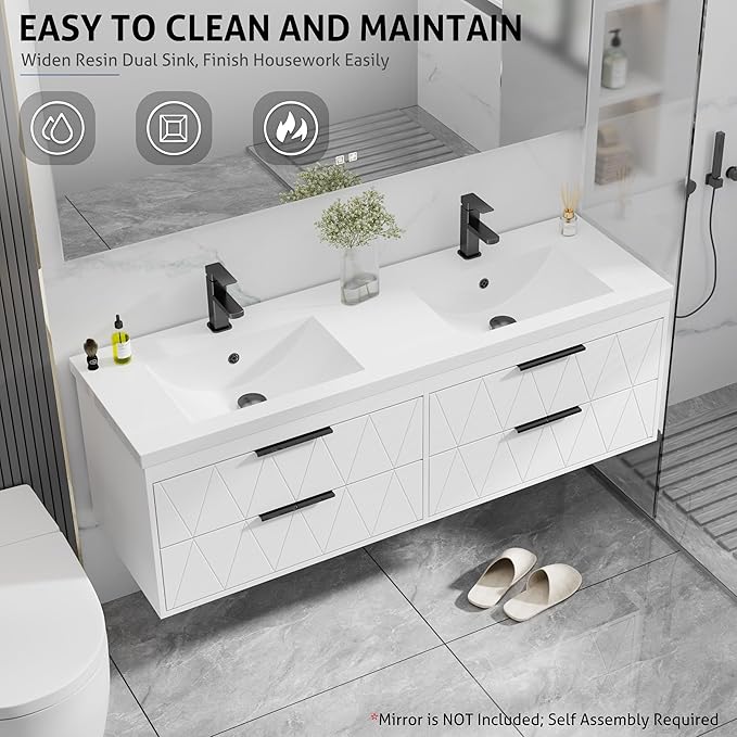 eclife 60" Bathroom Vanities Cabinet - Image 4