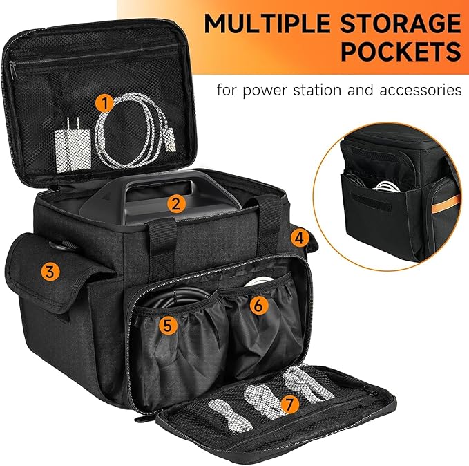 Carrying Case Compatible with Jackery Explorer 240/300/160/GOLABS R300/Anker - Image 4