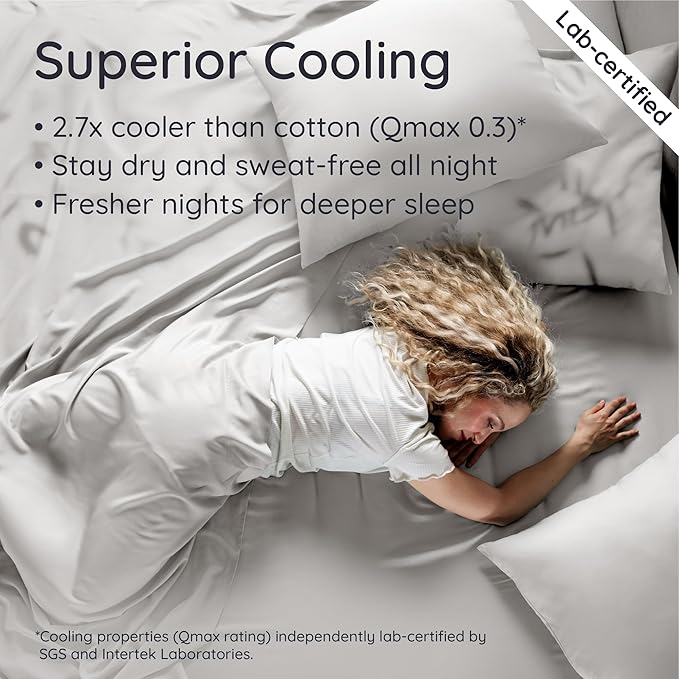 Bambaw 100% Viscose Derived from Bamboo Fitted Sheet King Size, Cooling Fitted - Image 3
