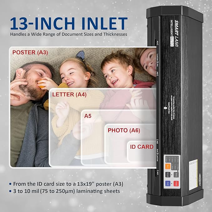 SINCHI Auto Sense 13" Heavy-Duty Laminator - Image 6