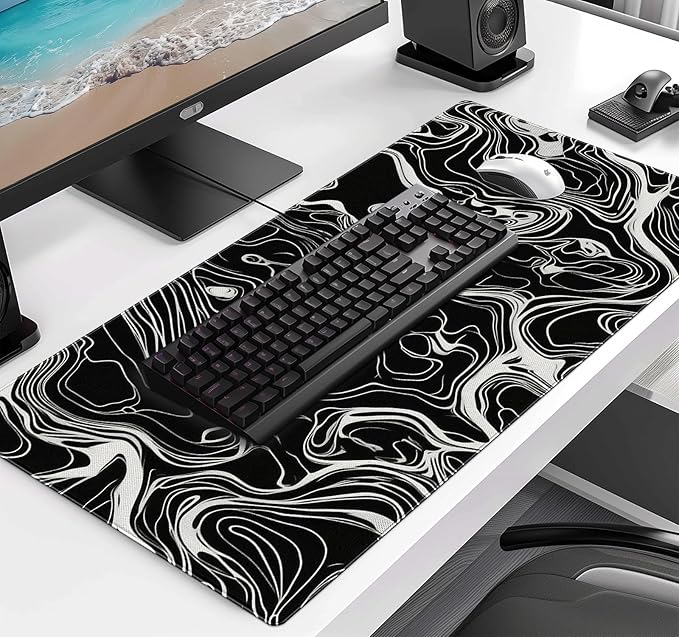 Minimalist Abstract Line XL Mouse Pad, Suitable - Image 3