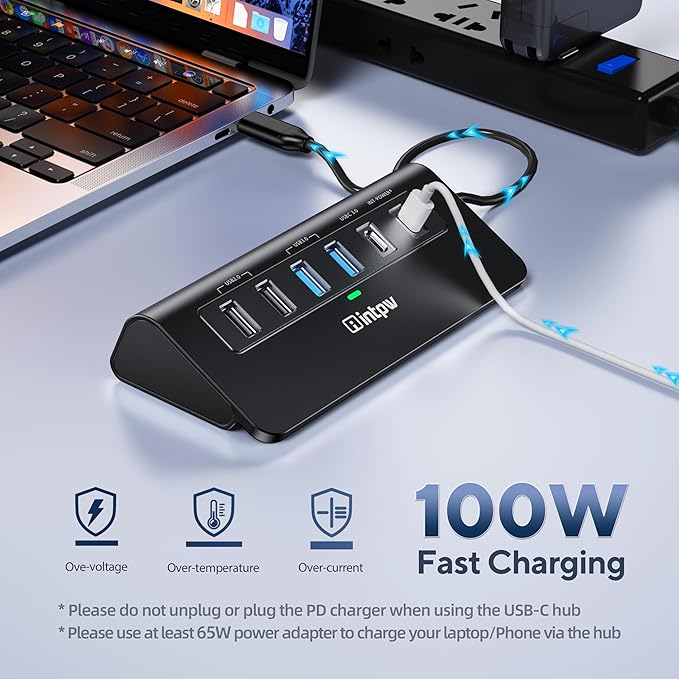 USB C Hub, intpw 9-in-1 USB Multiport Adapter - Image 6