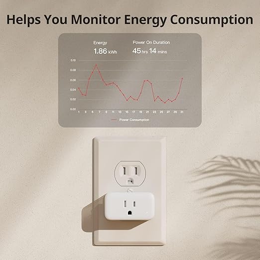 【2025 New】 SwitchBot Smart Plug Mini 15A, Energy Monitor, Smart Home WiFi & - Image 5