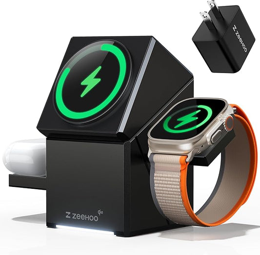 ZEEHOO 3 in 1 Charging Station, iPhone Charging Station by ZEEHOO%C2%AE