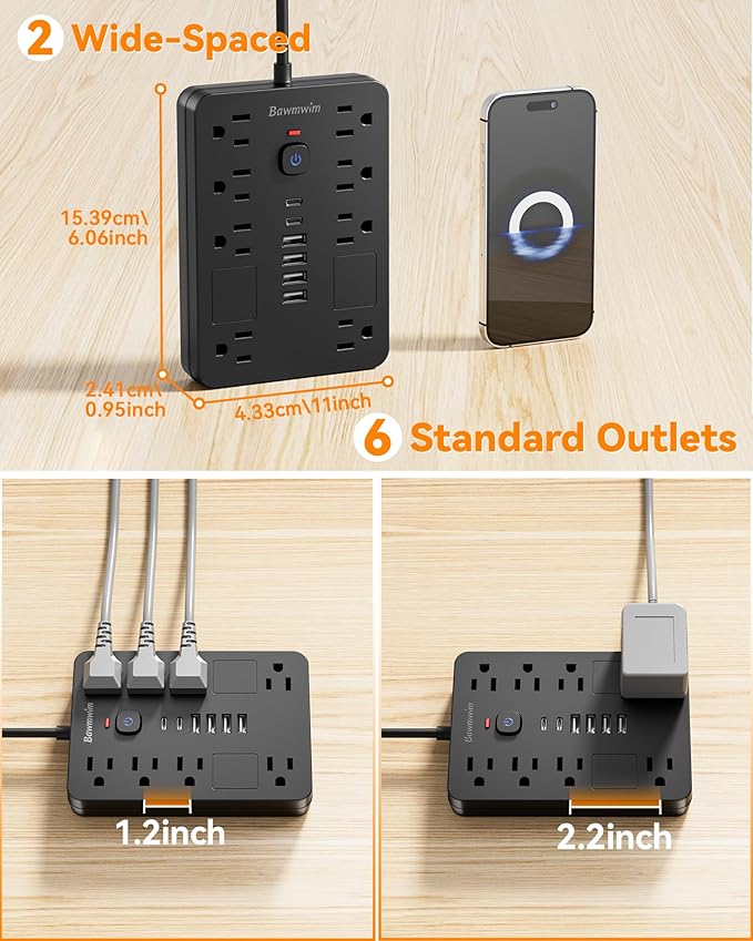 Bawmwim Surge Protector Power Strip - Image 5