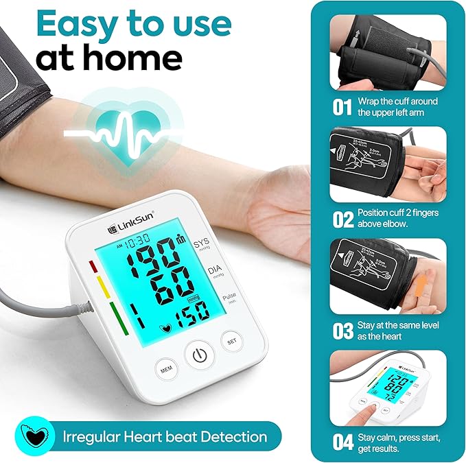LinkSun Blood Pressure Monitor for Home Use - Image 6