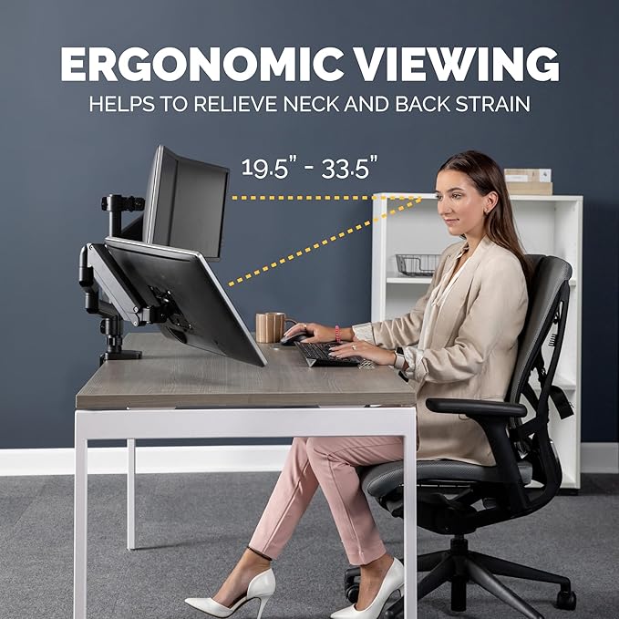 Fellowes Platinum Series Triple Monitor Arm - Image 9