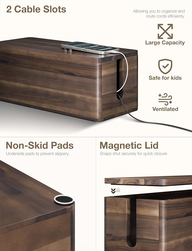 TIDITA Acacia Large Cable Management Box - Image 2