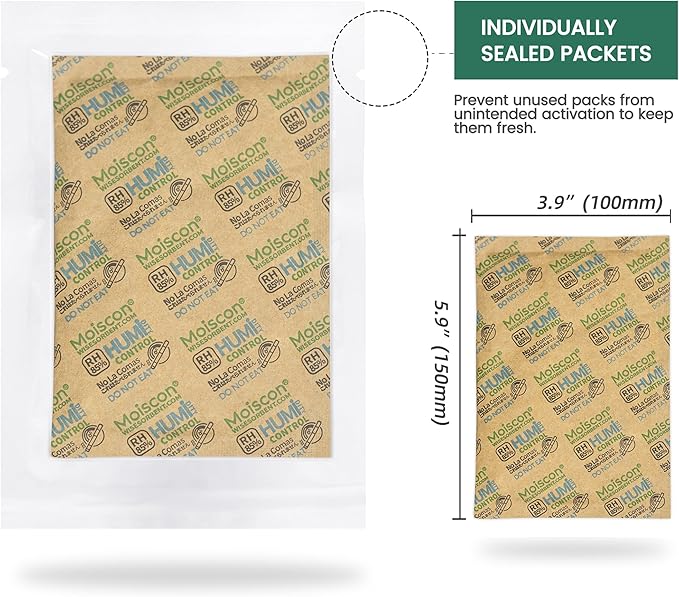 Wisesorb 85% Two-Way Humidity Control Packs, 60 Gram 5 Pack - Image 3