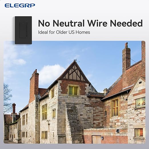 ELEGRP Dimmer Light Switch for 300W Dimmable LED/CFL Lights and 600W INC/HAL - Image 5
