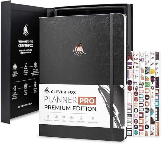 Clever Fox Planner Pro Premium – Luxurious Weekly & Monthly Planner by CleverFox