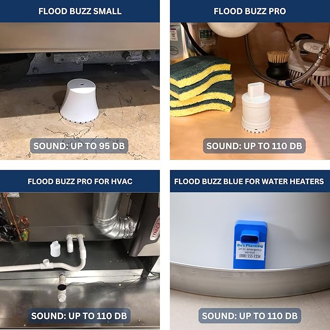Flood Buzz Small Water Leak Alarm 12-Pack | Ready to Use Right Out of The Box - Image 8