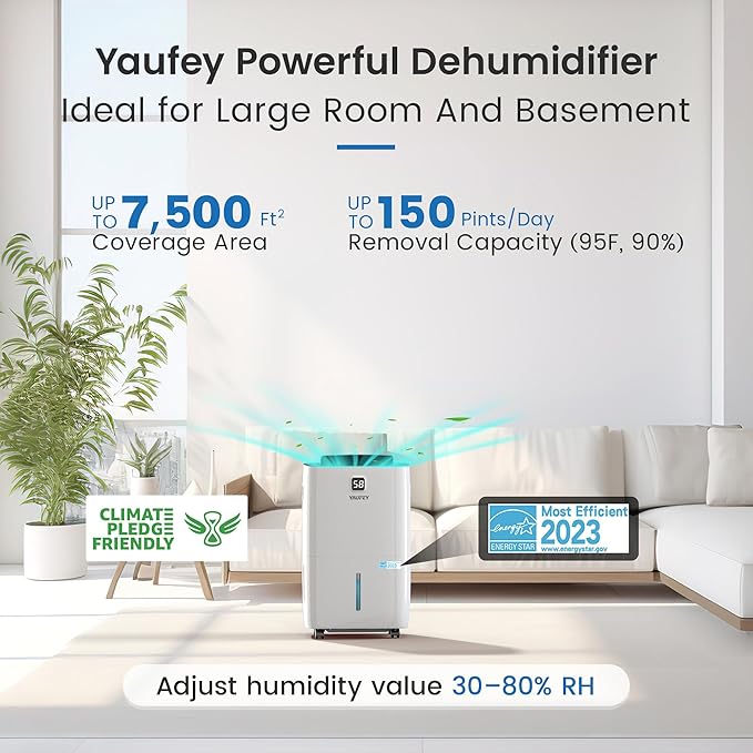 Yaufey 150 Pints Energy Star Dehumidifier - Image 2