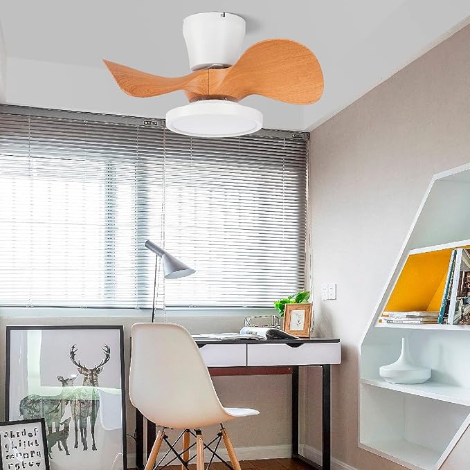 ocioc Quiet Ceiling Fan with LED Light 22 inch Large Air Volume Remote Control - Image 8