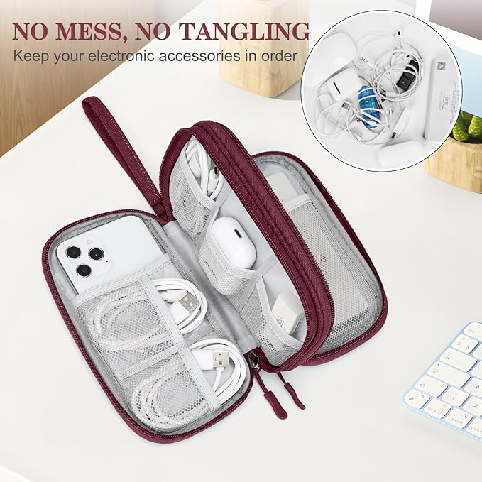FYY Electronic Organizer, Travel Cable Organizer Bag Pouch Electronic - Image 5