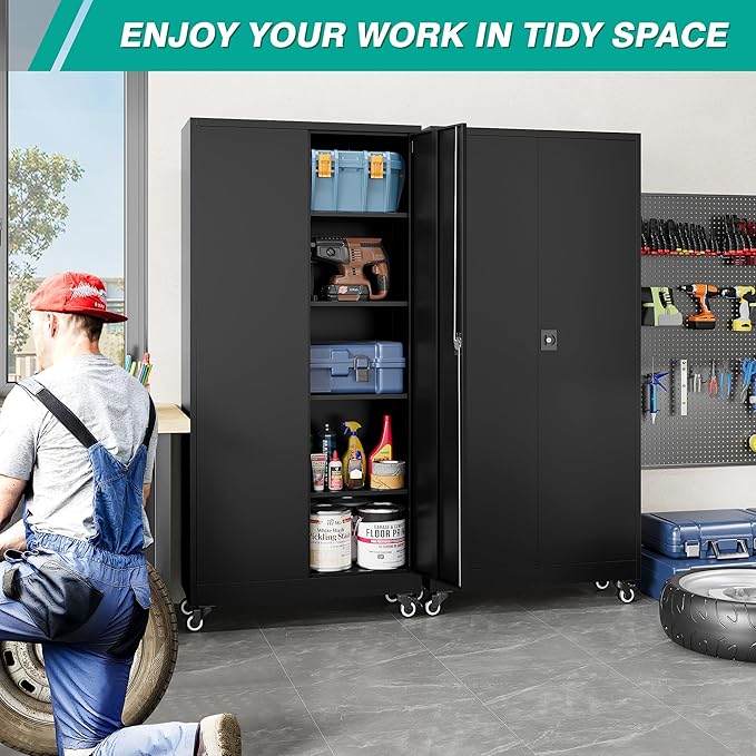SISESOL Metal Storage Cabinet - Image 3