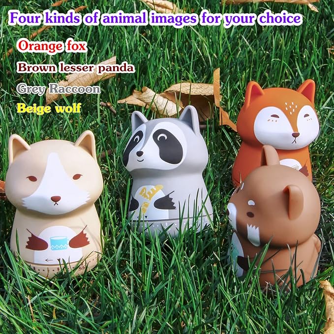 NUOSWEK Mechanical Kitchen Timer, Cute Animal Wind Up 60 Minutes Manual - Image 6
