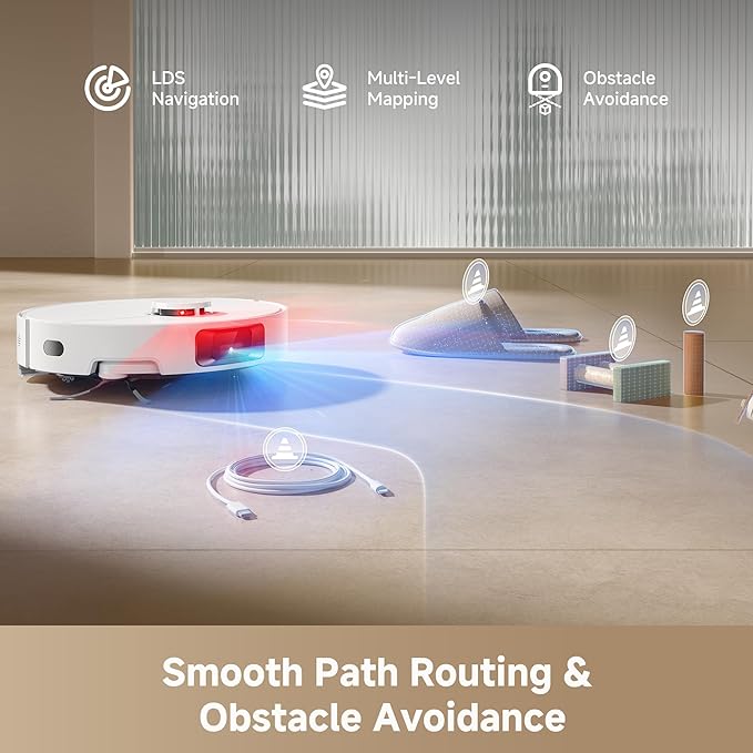 DREAME D20 Pro Plus Robot Vacuum, 000Pa Suction, DuoBrush - Image 6